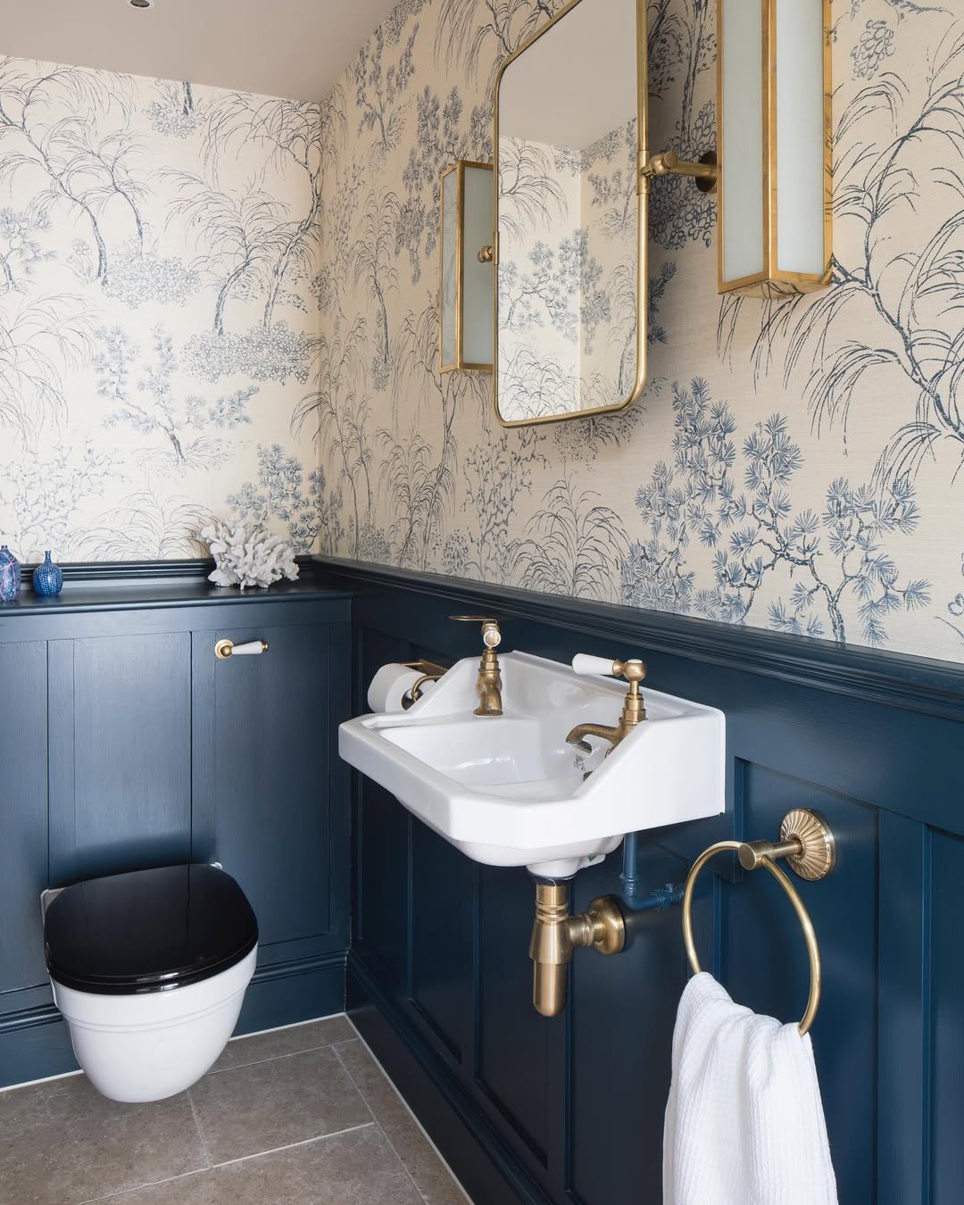 Tailored Blue & Brass