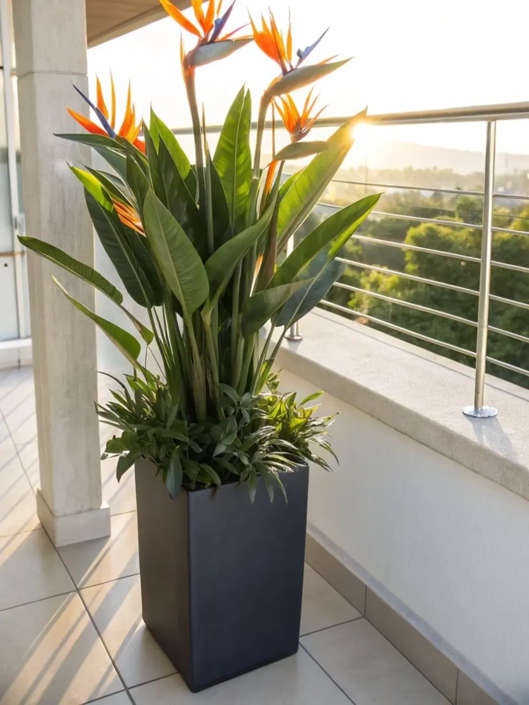 Tall Charcoal Column