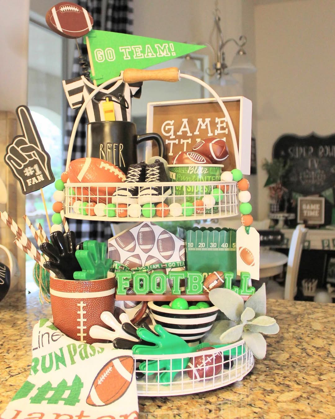Tiered Tray Touchdown