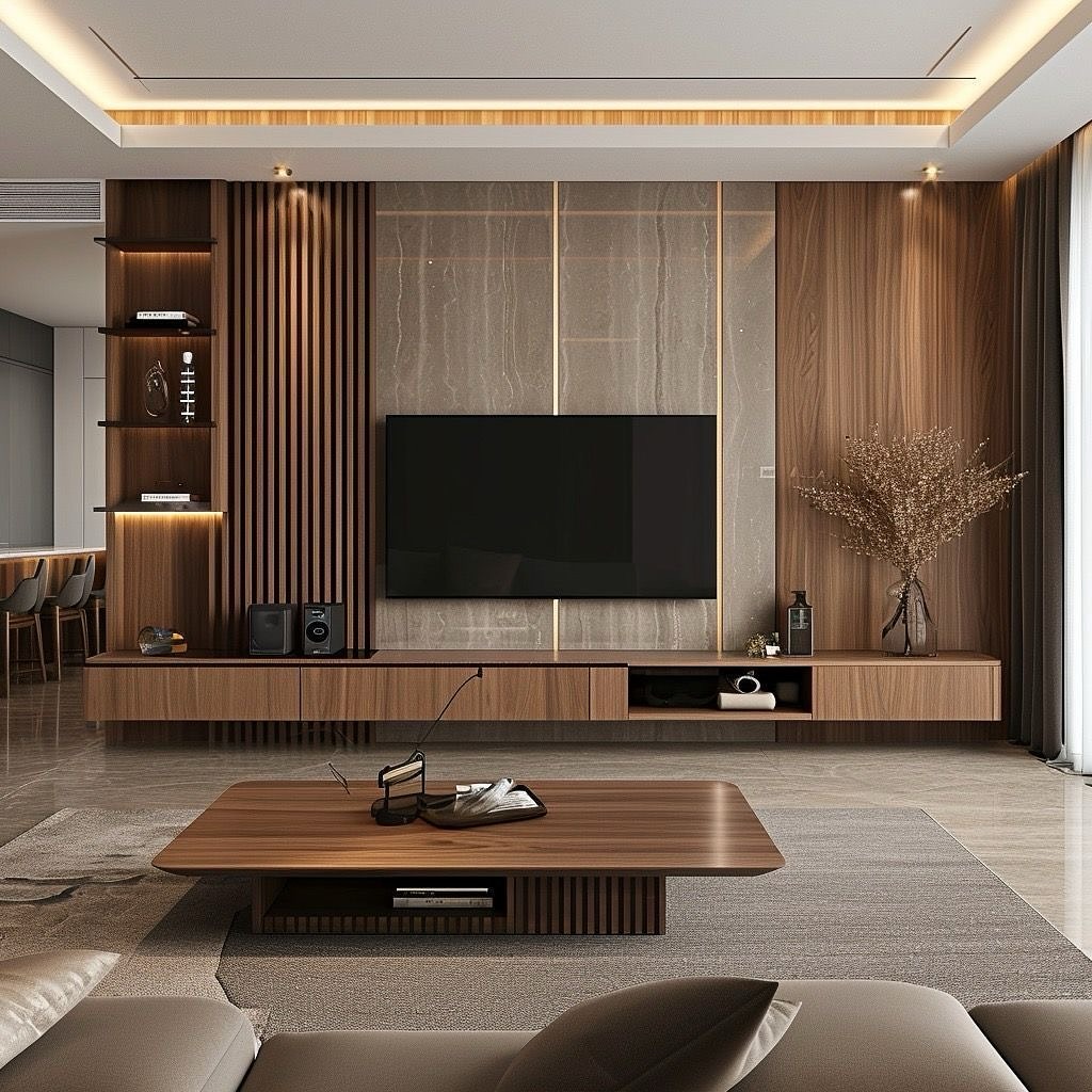 Rich Walnut Modernism