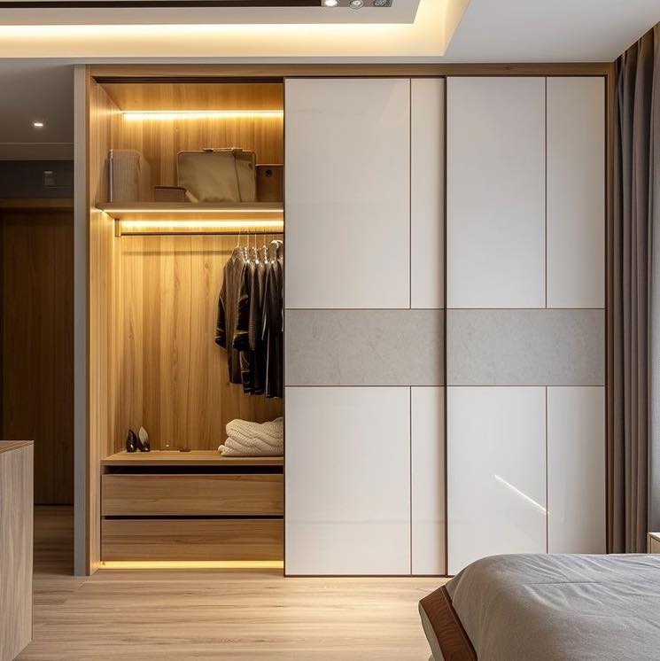 Soft Glow Wardrobe Wall