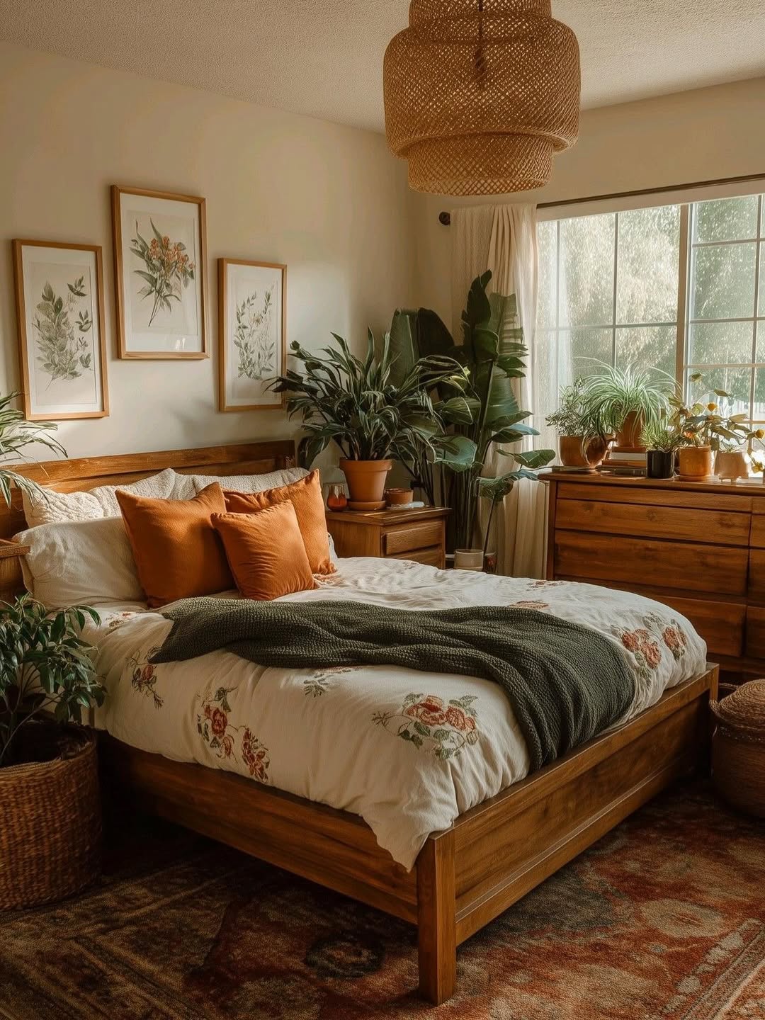 Warm Wood & Greenery
