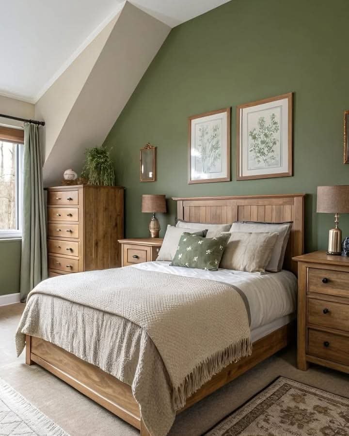 Warm Wood Meets Olive