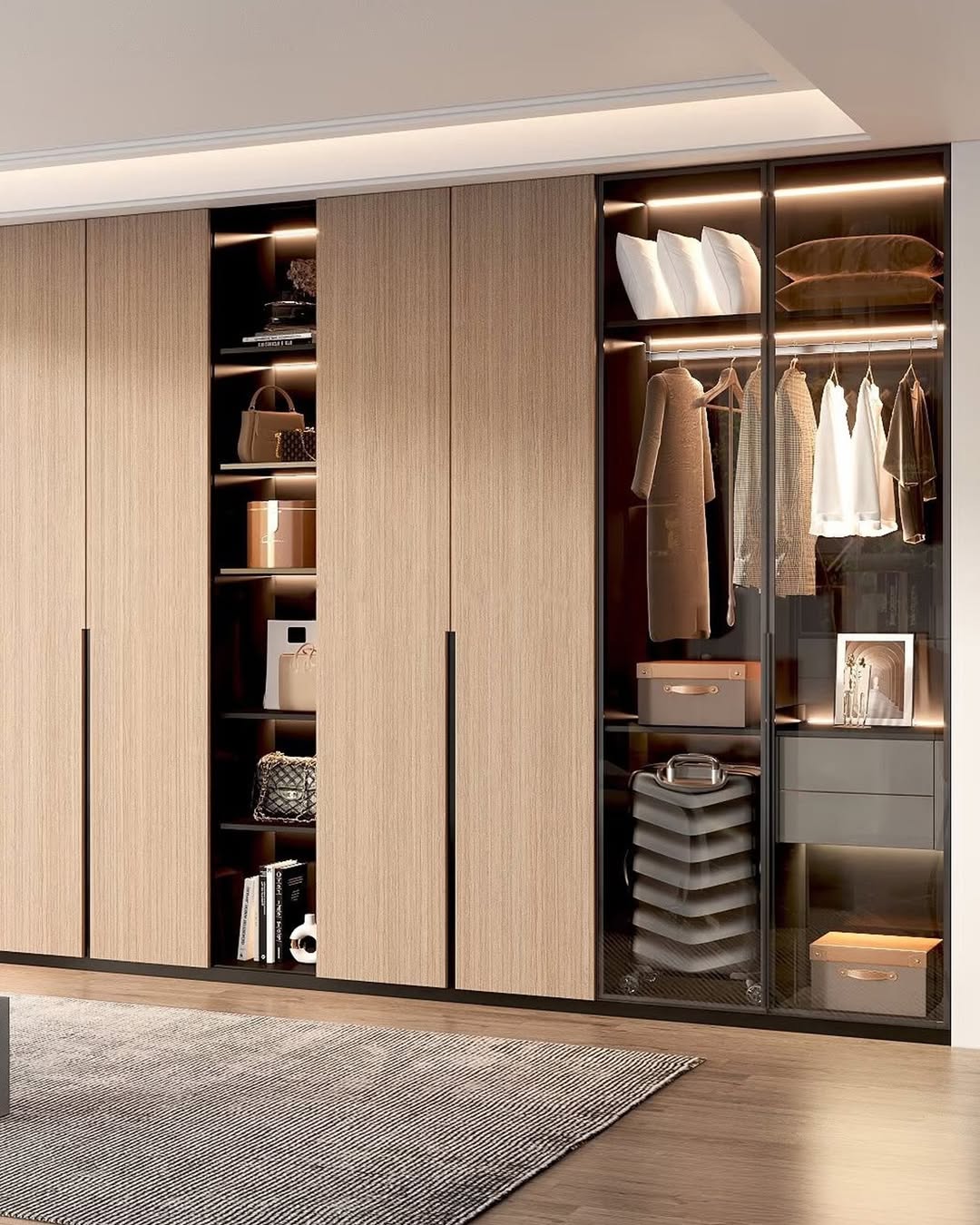 Soft Wood Display Wardrobe