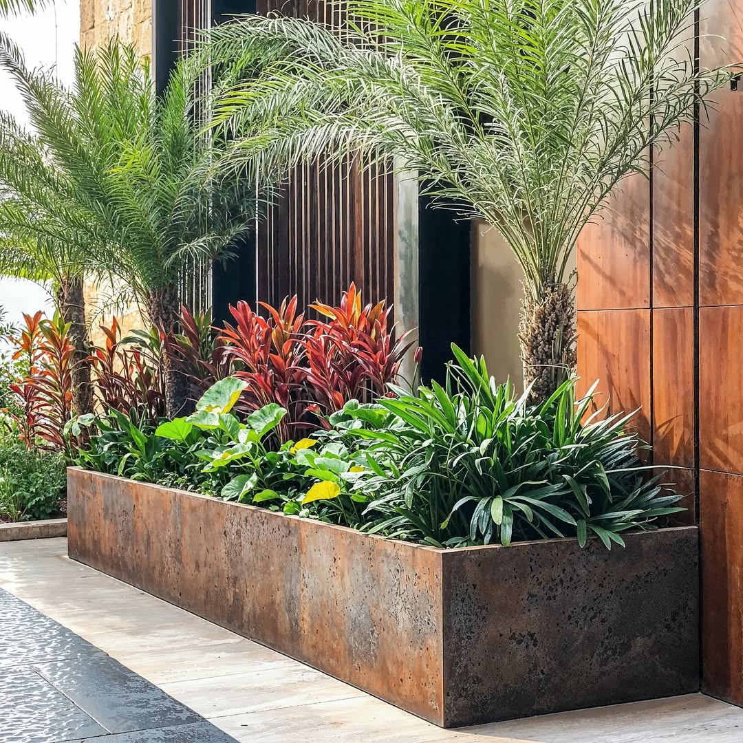 Cor-Ten Steel Long Box