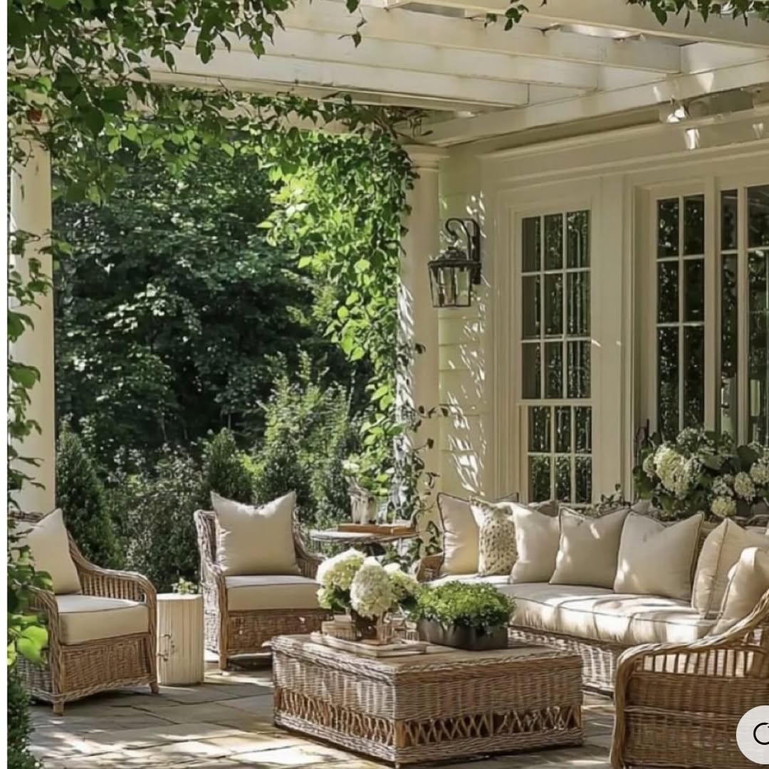 Sun-Drenched Wicker Retreat