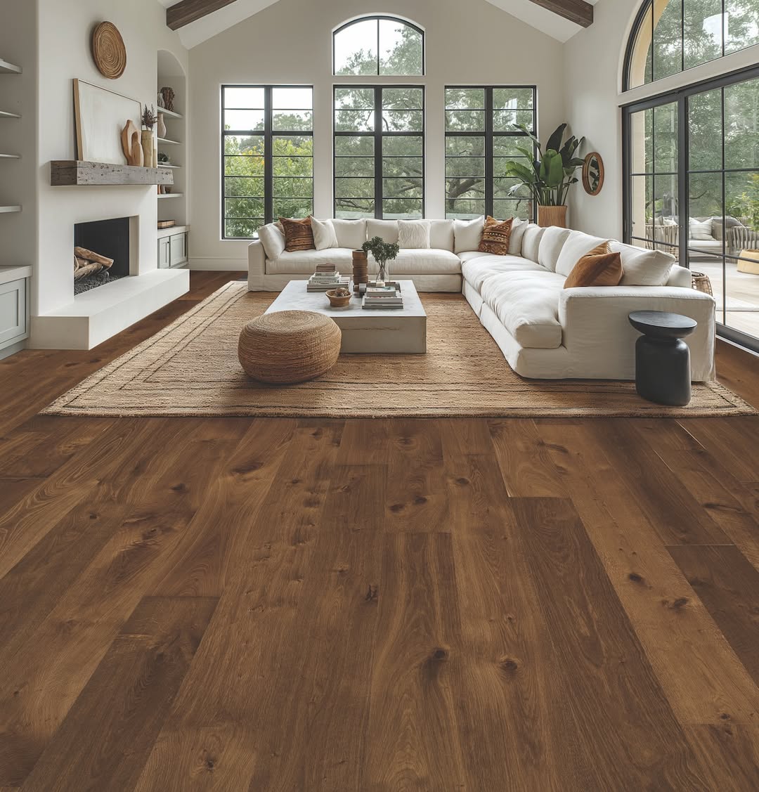 Rustic Wide Plank Warmth