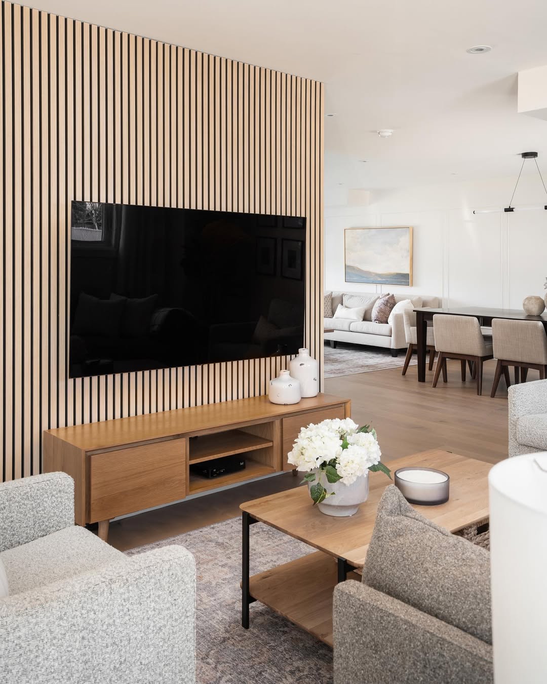 Minimal Slatted Wood Wall